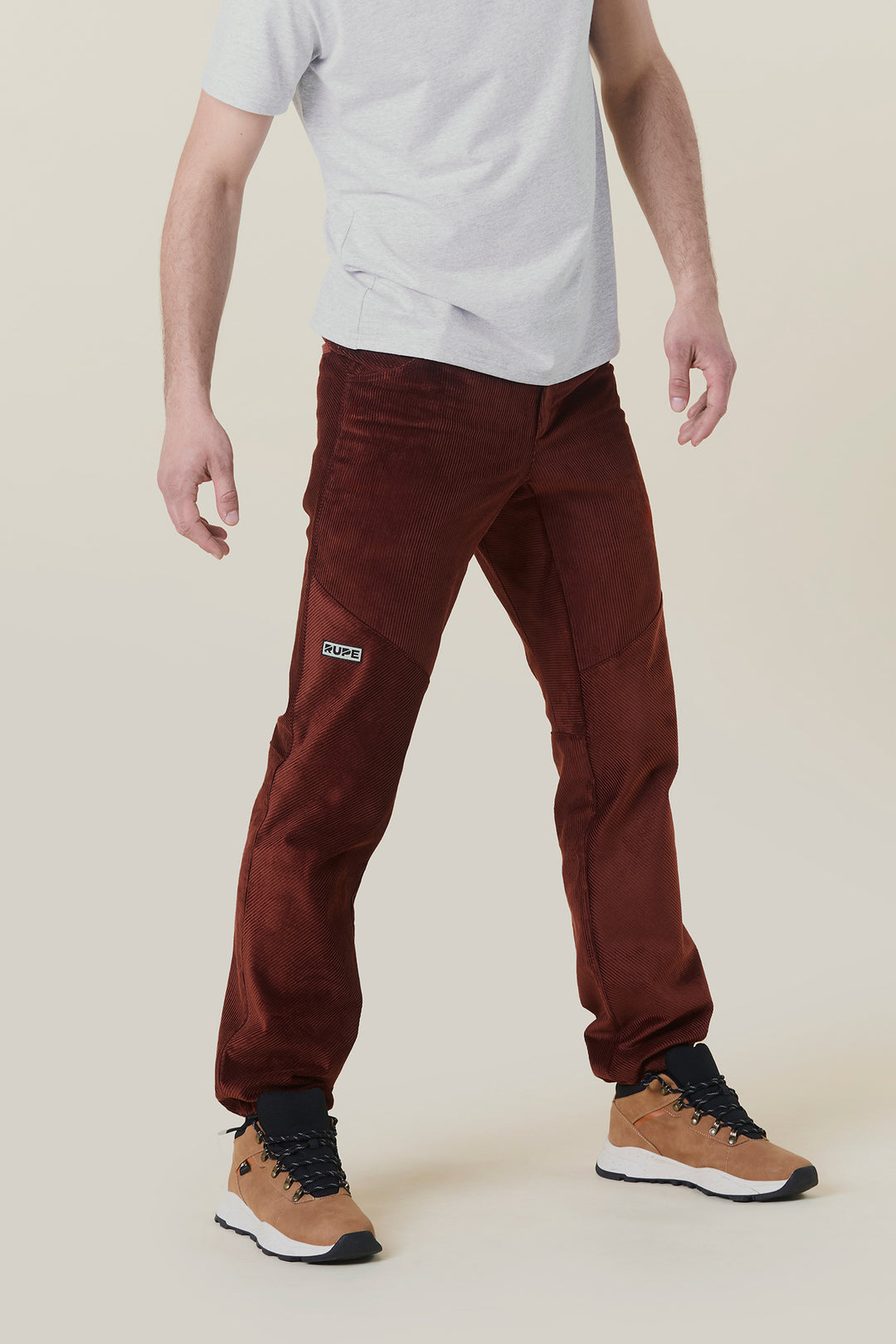 HIMALAYA - Rust pantalone in velluto da uomo